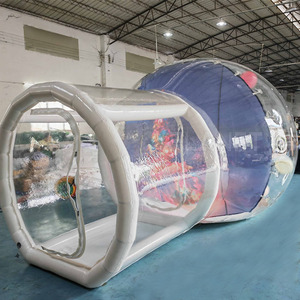 Lớn Rõ Ràng PVC Inflatable Quả Cầu Tuyết Ảnh Gian Hàng Cho Giáng Sinh Trang Trí - Product Image 3