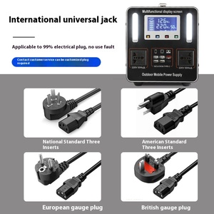 220V Pin <span class=keywords><strong>lithium</strong></span> <span class=keywords><strong>ion</strong></span> tắt lưới di động năng lượng mặt trời Máy phát điện 500W 1000W Trạm điện cầm tay - Product Image 2
