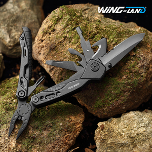 14-in-1 Outdoor Zwarte Multitool Multifunctionele Opvouwbare Zakmes Schroevedraaier Tang Multitool - Product Image 5
