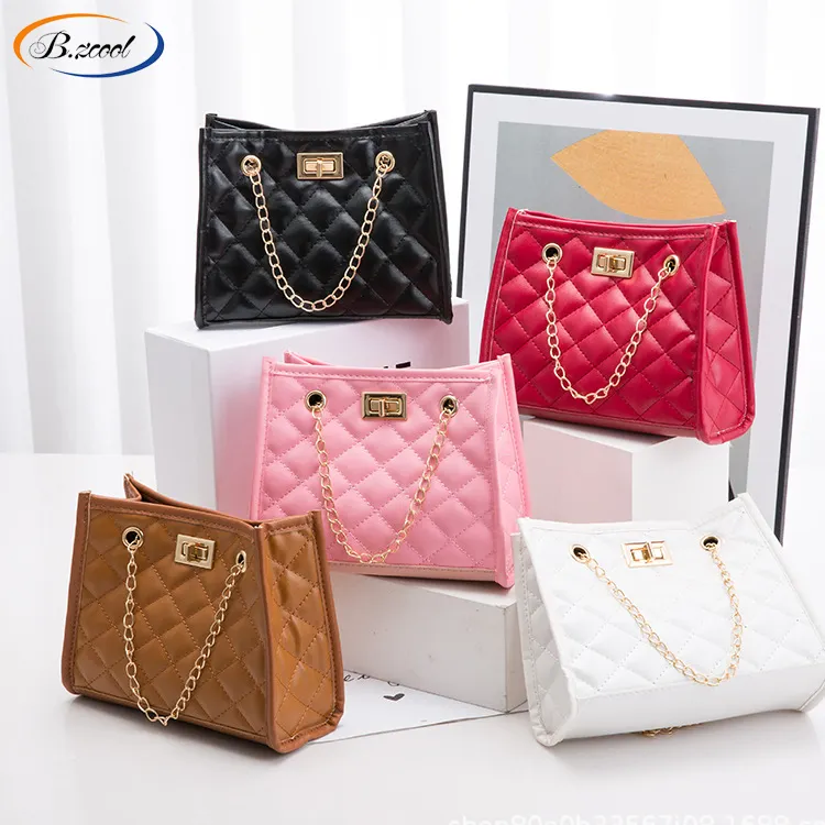 Diamond Lattice Designer Handbags Famous Brands Pu Leather Handbags For Women Luxury Zipper Purses And Handbags
