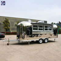 Camion de restauration rapide CAMPTRL, chariot à glaces entièrement équipé, remorque alimentaire mobile de rue avec cuisine complète