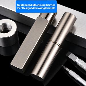 บริการงานกลึง CNC แบบกำหนดเองสำหรับชิ้นส่วน OEM  หลอดลิปสติกอะลูมิเนียมแบบแม่เหล็กขัดเงาด้วย PVD  หลอดซิการ์อะลูมิเนียม  ชิ้นส่วนอะลูมิเนียมบิลเล็ตกลึง CNC - Product Image 3