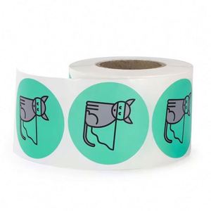 Private Custom Round <b>Stickers</b> Paper Vinyl Adhesive Waterproof <b>Sticker</b> Label Printing logo <b>Sticker</b> <b>Roll</b> - Product Image 5