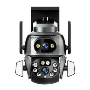 6 Wifi камера PTZ наружное Обнаружение человека двустороннее Аудио Беспроводное цветное ночное видение камера видеонаблюдения