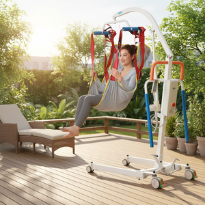 Máquina Elétrica de Elevação Portátil e Dobrável Multifuncional para Pacientes Paralisados, Andador Rollator Marca WCHT com Garantia de 5 Anos - Product Image 1