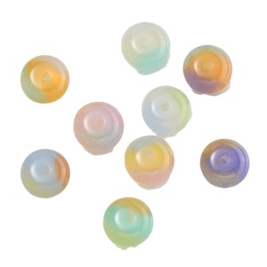 Perles d'abaque en résine œil de chat, 10 mm, rondes, en vrac, pour la fabrication de colliers, composants de bijoux - Product Image 5