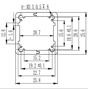 25*25-80Mm Aparte <span class=keywords><strong>Aluminium</strong></span> Behuizing Bedrading Kleine <span class=keywords><strong>Aluminium</strong></span> Behuizing Aluminiumlegering Kleine <span class=keywords><strong>Aluminium</strong></span> Omhulsel Diy <span class=keywords><strong>Aluminium</strong></span> Behuizing - Product Image 5