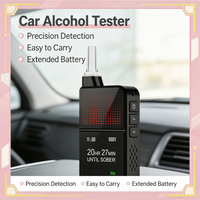Alcootest portable rechargeable Airsense H3 Pro haute précision à cellule à combustible avec synchronisation des données via application et grande capacité de stockage