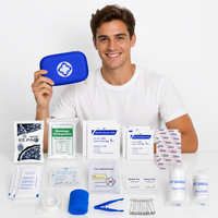 Trousse de premiers soins portable personnalisée multicolore, fournitures médicales d'urgence, étui de transport en tissu, voyage en voiture, extérieur