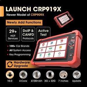 เครื่องมือวินิจฉัยรถยนต์ LAUNCH X431 CRP919X Obd2 สำหรับรถยนต์ทุกประเภท พร้อมจอ LCD สีแดง สำหรับยานยนต์ - Product Image 2
