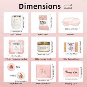 Set de Regalo de Cumpleaños Personalizado con Impresión Tipográfica, Todo en Uno, para Mujer, Regalos de Autocuidado, Disponible en Fábrica - Product Image 3