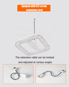 Mới thiết kế hiện đại E27 xoắn ốc Miệng Bảng điều chỉnh ánh sáng 18W 24W siêu sáng chất lượng tốt Đèn trần cho đồ nội thất trang trí chiếu sáng - Product Image 3