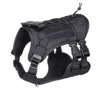 Harnais pour chien personnalisé en gros, réglable, durable, anti-traction, gilet d'entraînement pour chien, harnais tactique pour chien