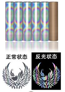 <span class=keywords><strong>Rouleau</strong></span> de feuille de vinyle de transfert de chaleur HTV réfléchissant argent haute visibilité pour T-Shirt Pas encore d'avis 114 vendus - Product Image 2