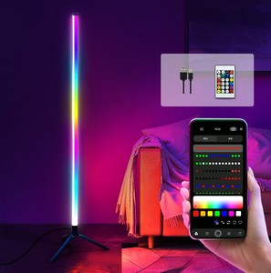 <b>Corner</b> Standing Bedroom <b>LED</b> Bedside Decoration Living Room Art Decor Remote Indoor Party Stand <b>Lighting</b> RGB Floor Lamp - Product Image 3