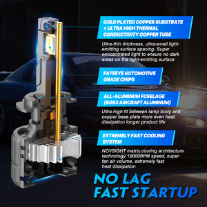 Faros Delanteros LED Novsight para Automóvil, Bombilla LED Universal D2s 9004 con Lente LED para <span class=keywords><strong>Hyundai</strong></span> - Product Image 5