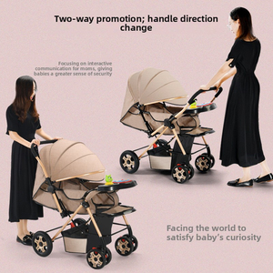 Poussette bébé tout-terrain pliable et légère 3-en-1 réversible pour nourrissons et tout-petits de 0 à 3 ans - Product Image 2