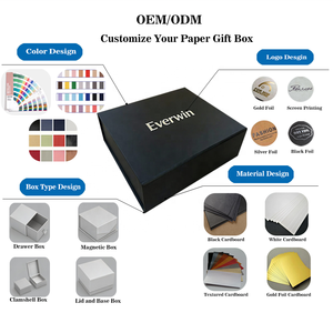 EVERWIN – <span class=keywords><strong>Papier</strong></span> spécial magnétique écologique OEM/ODM personnalisé avec estampage à chaud couleur or, vernis sélectif UV et lamination mate rigide - Product Image 1