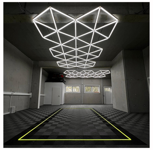 Bán Hot nhà để xe hình lục giác Led tổ ong trần tự động hội thảo chi tiết lục giác LED ánh sáng cho rửa xe cửa hàng - Product Image 2