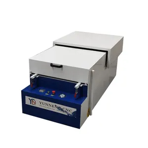 Máquina termoformadora de plástico para escritorio de mascotas, máquina de termoformado al vacío, barata