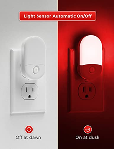 Luces Nocturnas de Color Rojo con Sensor de Movimiento, Iluminación Nocturna LED, Luz Nocturna Roja LED con Sensor de Movimiento para Escaleras y Pasillos - Product Image 5