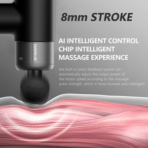 Pistola de masaje eléctrica DARIUS con cuatro cabezales para aliviar la fascia de cuerpo completo y reducir el dolor - Product Image 5
