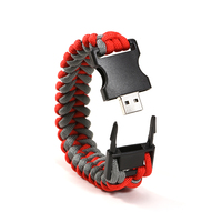 Regalos creativos Pulseras trenzadas de nailon unidad flash USB pendrive con brújula Disco USB multifuncional