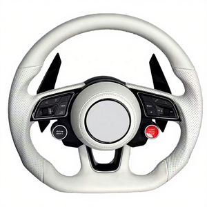 Volant <span class=keywords><strong>sport</strong></span> en cuir Nappa semi-perforé personnalisé pour <span class=keywords><strong>Audi</strong></span>, compatible avec <span class=keywords><strong>A1</strong></span> A3 A4 A5 A6 Q6 Q7 - Product Image 1