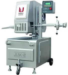Máquina de sellado de recorte de carcasa de salchicha comercial, cortadora doble de salchicha Industrial automática
