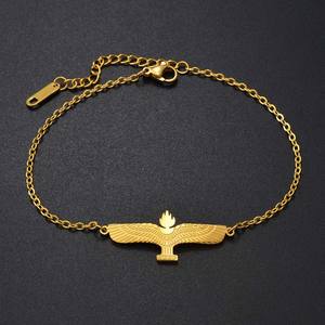 Brazalete Arameo con Grabado de la Bandera Arábiga para Hombre y Mujer, Joyería - Product Image 3