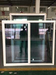 หน้าต่างบานเลื่อนเดี่ยว PVC และประตูหน้าต่าง Upvc ราคาประหยัด - Product Image 1