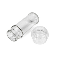 Meilleur prix manuel 100ML jetable sel poivre moulin en gros verre plastique salière et moulin pour usage domestique cuisine