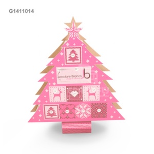 ชั้นวางสินค้ารูปต้นคริสต์มาสแบบตั้งพื้นสำหรับซูเปอร์มาร์เก็ต ทำจากกระดาษแข็ง - Product Image 2