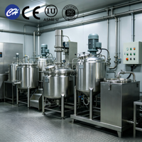 Cuve de mélange sanitaire à vitesse variable 4000L en SUS316L avec pompe à moteur AC et roulement pour ligne de production de boissons à haute viscosité