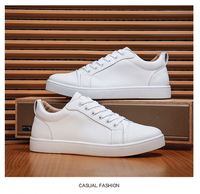 Nouvelle Arrivée Baskets Décontractées Homme Basses à Lacets Style Coréen Tendance Jeune Confortables pour la Marche