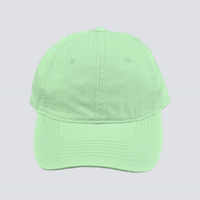Casquettes de baseball unisexe pour adulte, vert menthe, non structurées, en sergé, avec lettres personnalisées, design de mode de haute qualité, style décontracté, pour le golf
