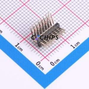 HX PZ1.27-2x8P WZ-P Pin Header Bent Lead Through Hole,P=1.27mm Connector 2x8P 1.27mm 1.27mm Pin Header - Product Image 1