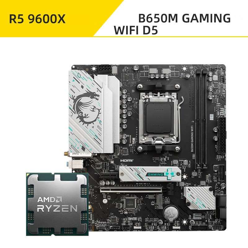 Ryzen 5 9600X + MSI B650M GAMING WIFI DDR5