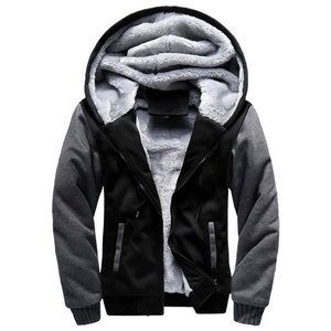 Giacca Sportiva <span class=keywords><strong>Stile</strong></span> Coreano Foderata in Pile, Nuovo Maglione da <span class=keywords><strong>Uomo</strong></span> con Cappuccio, <span class=keywords><strong>Abbigliamento</strong></span> Autunnale e Invernale - Product Image 4