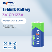 Batterie au lithium CR123A 3V 1600mAh haute capacité non rechargeable pour appareil photo numérique, lampe torche, système d'alarme