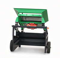 Tamis vibrant portable mini 200 kg, tamis mobile manuel pour terre, sable, compost, usage jardin et construction