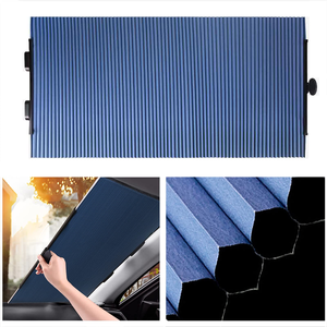 Printed Car Windshield Sun <b>Shade</b> Retractable Sunshade for Auto Sun Visor Protector - Product Image 1