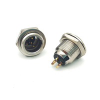 Microphone audio 3/4/5/6/7 broches MIC Mini XLR mâle Connecteur de montage sur panneau de châssis