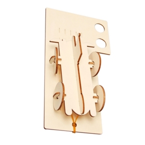 OKYN-G6515 Kit de matériel d'expérimentation scientifique pour modèle de voiture en bois à assembler soi-même avec élastiques en caoutchouc - Product Image 4