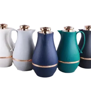 Théière thermos 1000ML cafetière isolée de style arabe Dallah avec couvercle doré - Product Image 1