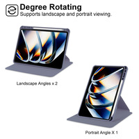 Nouvelle coque de protection antichoc pour tablette Infinix X Pad 11 pouces avec fonction de veille/réveil automatique rotative et protection airbag