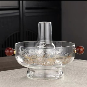 Marmite en verre au design classique, marmite chinoise pour pique-niques en intérieur et en extérieur, utilisation pour la soupe avec couvercle pour la cuisine à domicile - Product Image 6