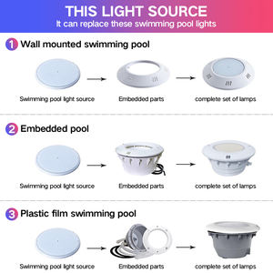Lampe LED de piscine 12V 35W PAR56 en résine ABS remplie, étanche IP68, LED RGB sous-marine pour piscine - Product Image 3