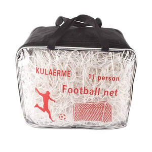 Red de fútbol de poliéster extra gruesa, soportes personalizables para equipos de cancha de personas 5 7 11 - Product Image 1