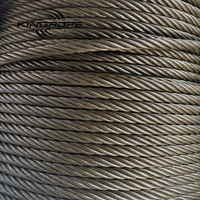 Tali Kawat Baja DIN3066 6x37+FC 1770/1960MPa Kabel Inti Serat Fleksibel untuk Pengangkatan Umum